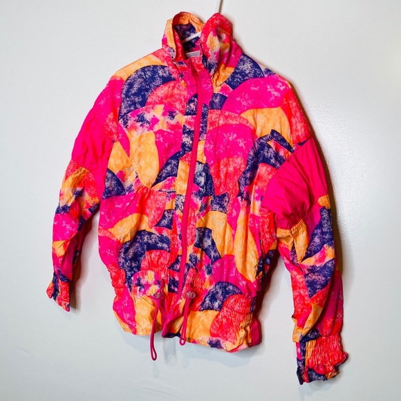 Vintage London Fog Neon Windbreaker - Picture 2 of 8